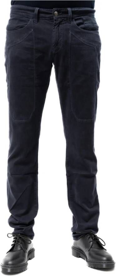 Jeckerson Slim-fit Trousers Blauw Heren