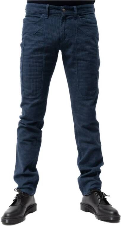 Jeckerson Slim-fit Trousers Blauw Heren