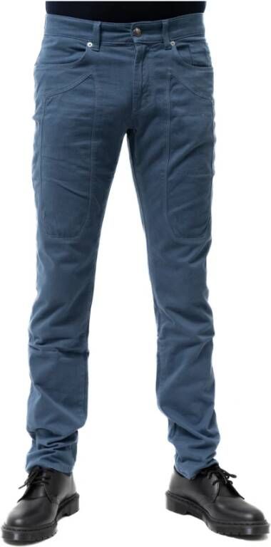 Jeckerson Slim-fit Trousers Blauw Heren