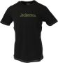 Jeckerson Zwart Print Slim Fit T-shirt Black Heren - Thumbnail 1