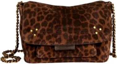 Jérôme Dreyfuss Natuurlijke Luipaard Lulu S Tas Brown Dames