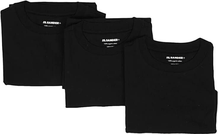 Jil Sander 3-Pack Korte Mouw T-Shirt Set Zwart Heren