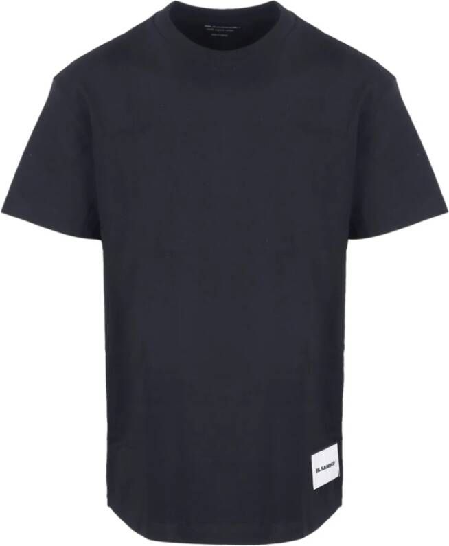 Jil Sander 3 Pack T-shirt Blauw Heren