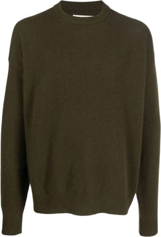 Jil Sander 305 Olive Sweater Upgrade je Garderobe Groen Heren