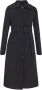 Jil Sander Belted Coats Zwart Dames - Thumbnail 1