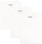 Jil Sander Biologisch Katoenen Logo Patch Longsleeve T-Shirt 3 Pack White Heren - Thumbnail 1