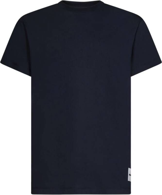 Jil Sander Blauwe Biologisch Katoenen T-Shirt Set Blauw Heren