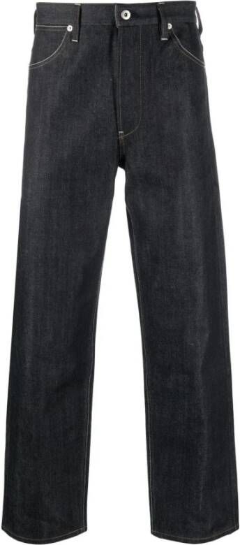 Jil Sander Klassieke Blauwe Straight Fit Jeans voor Heren Blauw Heren