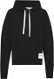 Jil Sander Zwarte Katoenen Hoodie met Logo Patch Black Heren - Thumbnail 1