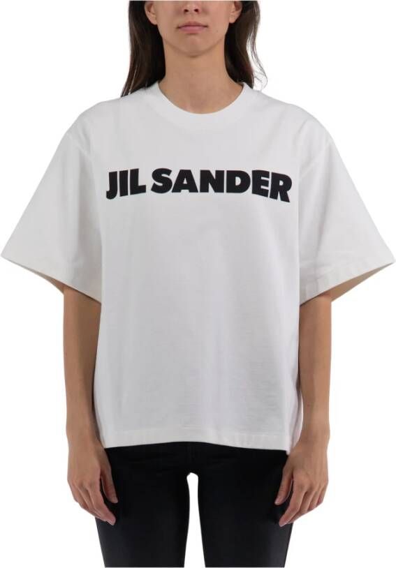 Jil Sander Crew Neck T-Shirt Wit Dames
