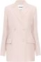 Jil Sander Dubbelrijige oversized jas Roze Dames - Thumbnail 1