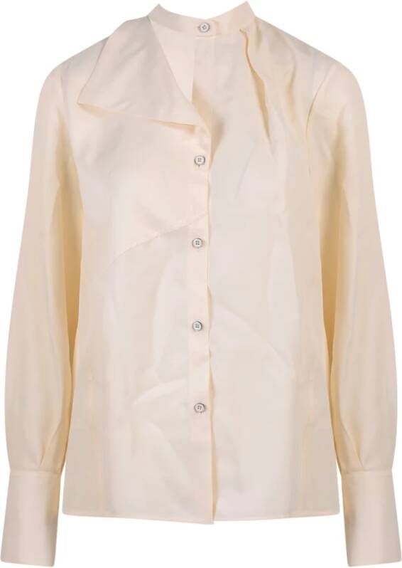 Jil Sander Formeel overhemd Beige Dames