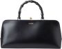 Jil Sander Bamboe Mini Handtas met Goji Bes Details Black Dames - Thumbnail 1