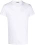 Jil Sander Heren Ribgebreid Katoenen Crew Neck T-shirt Wit Heren - Thumbnail 1
