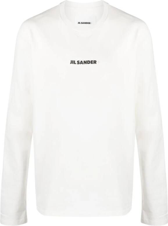 Jil Sander Heren Sweatshirt: Upgrade je casual garderobe White Heren