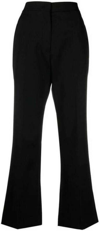 Jil Sander High-waisted cropped trousers Zwart Dames