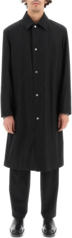 Jil Sander Lichtgewicht Katoenen Herenjas Black Heren