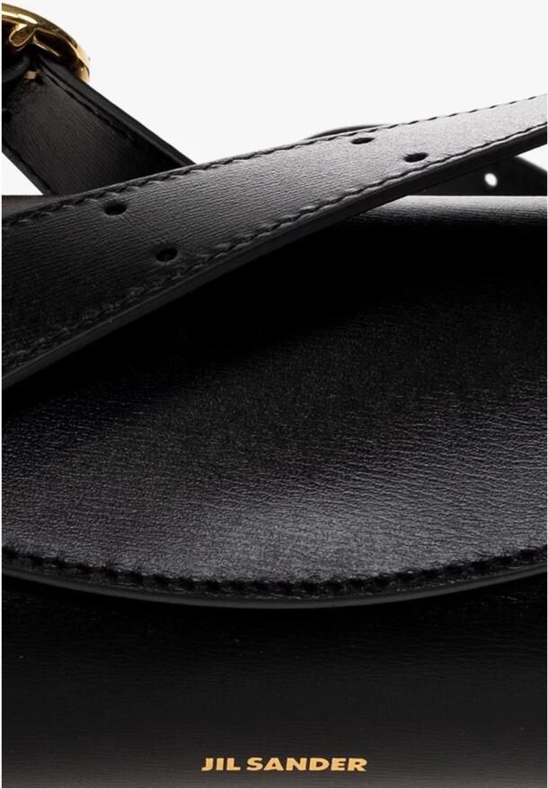 Jil Sander Shoppers Cannolo Mini Purse Leather Black in zwart - Foto 6