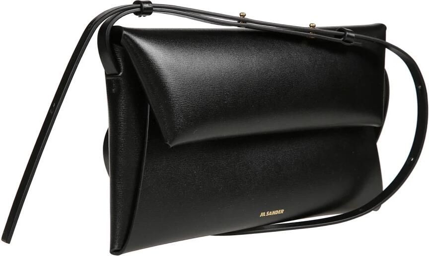 Jil Sander Kleine leren crossbody tas met reliëflogo Black Dames - Foto 2