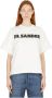 Jil Sander Comfortabel Oversized T-Shirt met Lettering White Dames - Thumbnail 10