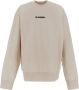 Jil Sander Katoenen Sweatshirt Klassieke Pasvorm Beige Heren - Thumbnail 1