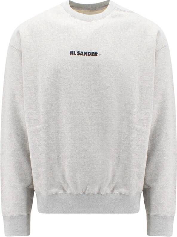 Jil Sander Katoenen Sweatshirt Upgrade Duurzaam & Stijlvol Grijs Heren