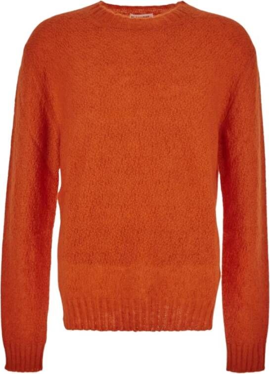 Jil Sander Klassieke Crew Neck Sweater Oranje Heren