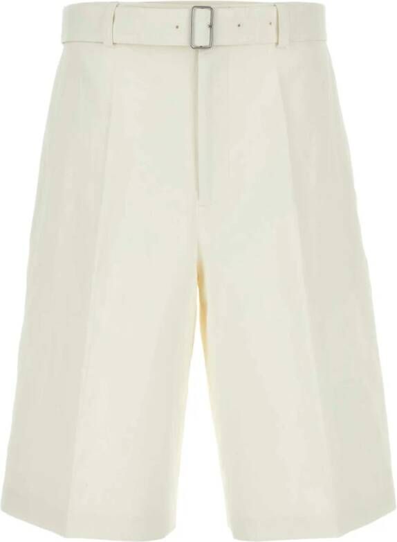 Jil Sander Koele en Comfortabele Bermuda Shorts voor Heren White Heren