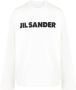 Jil Sander Witte Ribgebreide Crewneck T-shirts en Polos White - Thumbnail 4