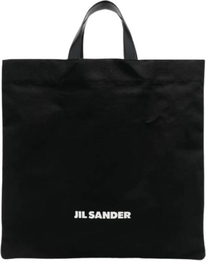 Jil Sander Logo-print Tote Bag voor Heren Zwart Heren
