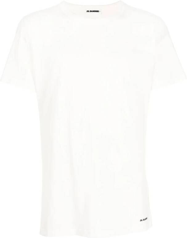 Jil Sander Logo T-Shirt Upgrade voor Casual Garderobe White Heren