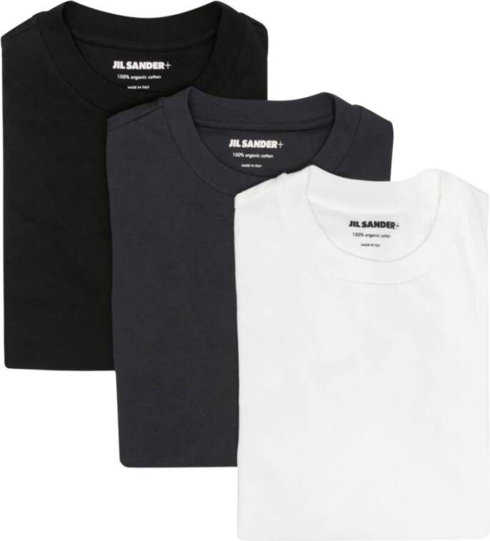Jil Sander MultiColour Biologisch Katoenen 3-Pack T-shirts Meerkleurig Dames