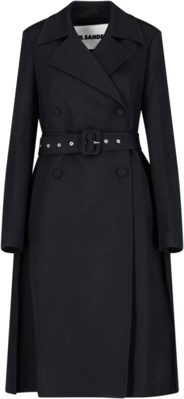 Jil Sander Zwarte Jassen [Style Model Name] Black Dames