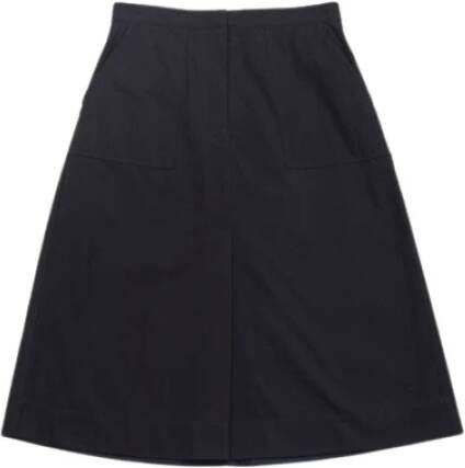 Jil Sander Midi-rok Blauw Dames