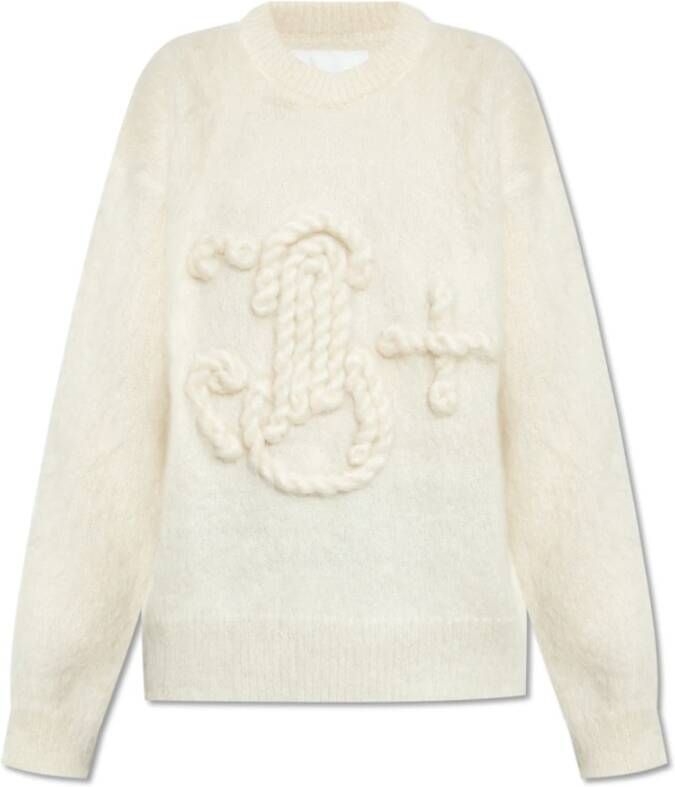 Jil Sander Mohair trui Beige