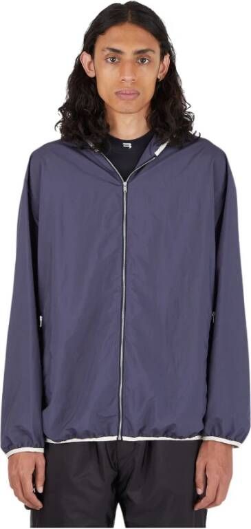 Jil Sander Packaway ripstop jas Blauw Heren