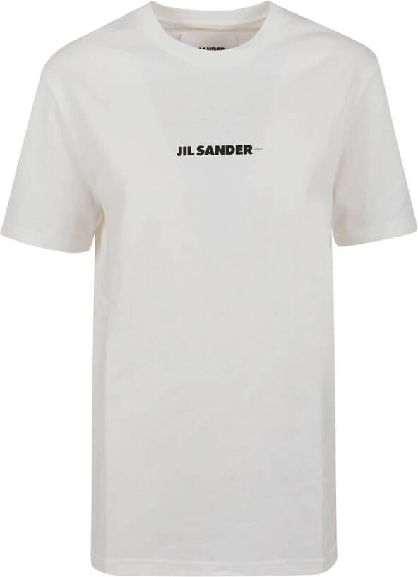 Jil Sander Porselein T-Shirt SS Verrijk Je Garderobe White Dames