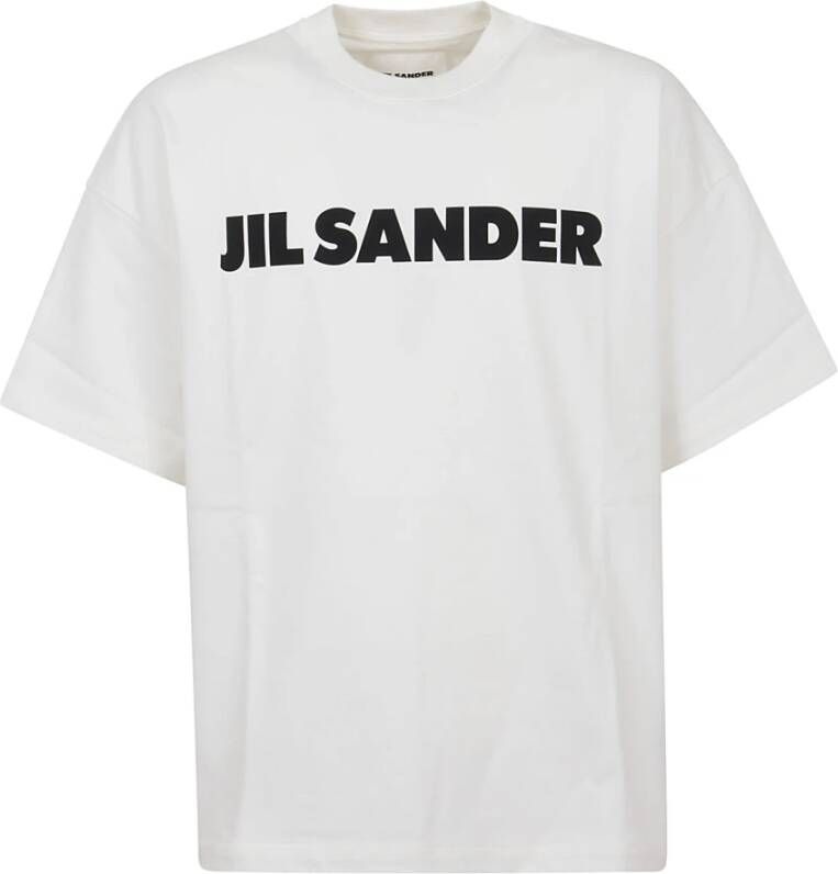 Jil Sander Porselein T-Shirt Wit Heren