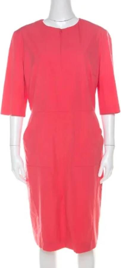 Jil Sander Pre-owned Cotton dresses Roze Dames