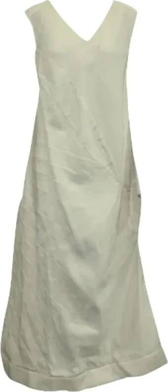 Jil Sander Pre-owned Fabric dresses White Dames