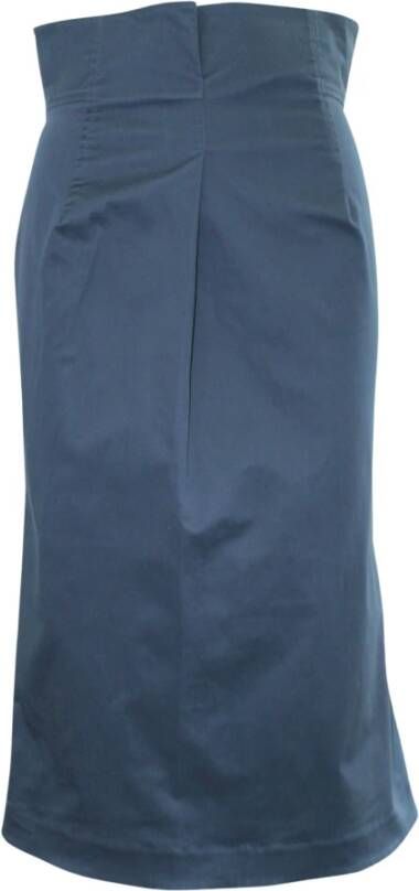 Jil Sander Pre-owned High Waist Skirt Blauw Dames