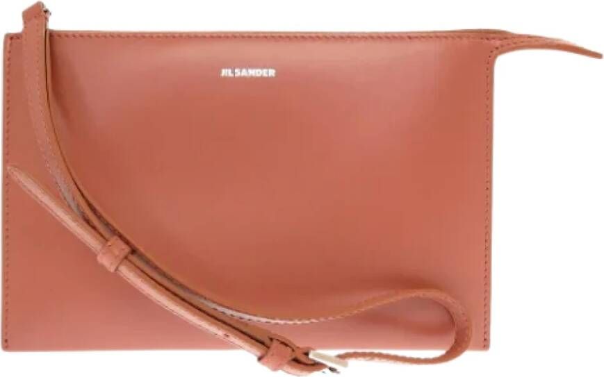 Jil Sander Pre-owned Leather handbags Roze Dames