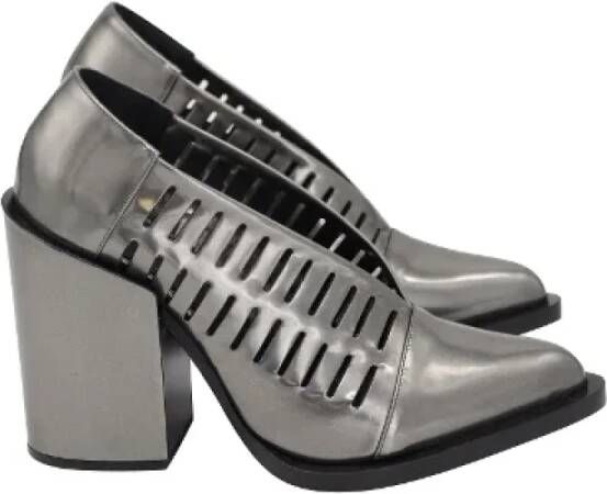 Jil Sander Pre-owned Leather heels Grijs Dames