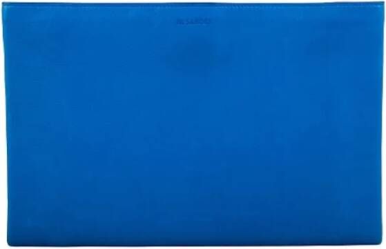 Jil Sander Pre-owned Leather clutches Blauw Dames