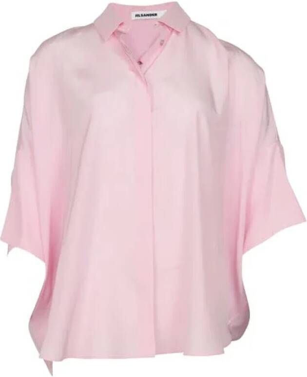 Jil Sander Pre-owned Silk tops Roze Dames