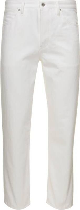 Jil Sander Premium Witte Straight Jeans voor Heren White Heren