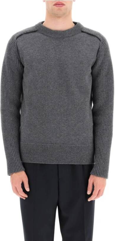 Jil Sander wool crew-neck sweater Grijs Heren