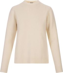 Jil Sander Round-neck Knitwear Beige Dames