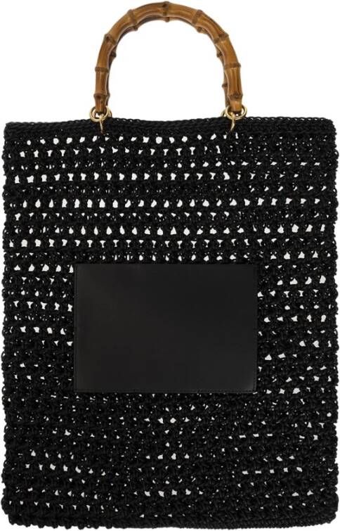 Jil Sander Schoudertas Zwart Dames