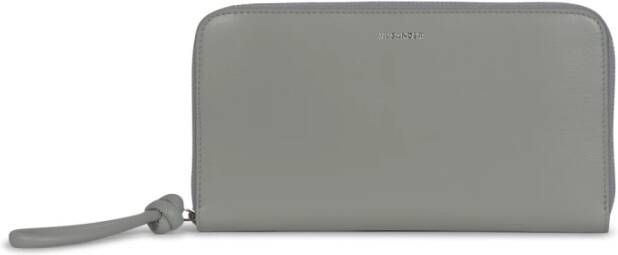 Jil Sander Stijlvolle Sea Foam Kalfsleren Portemonnee Green Dames